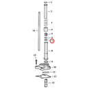 Pushrod Parts Diagram Exploded View for Harley Twin Cam 7) 99-17 TCA/B. O-ring, middle. Replaces OEM: 11132A