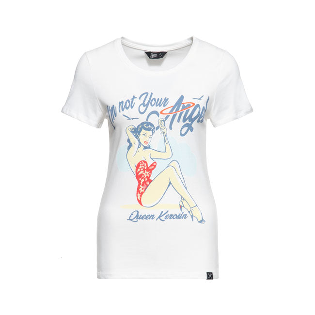 Queen Kerosin I'm Not Your Angel T-Shirt Off White / XS