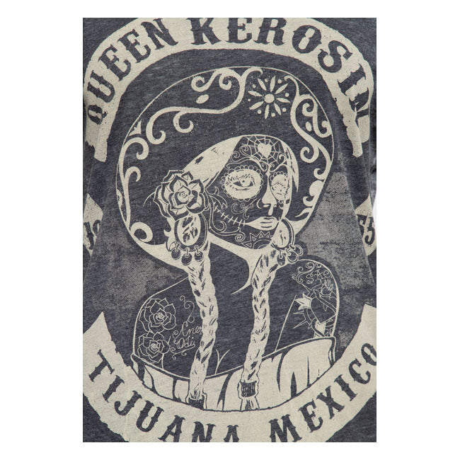 Queen Kerosin Tijuana Mexico T-Shirt Sleeveless Enzyme Wash