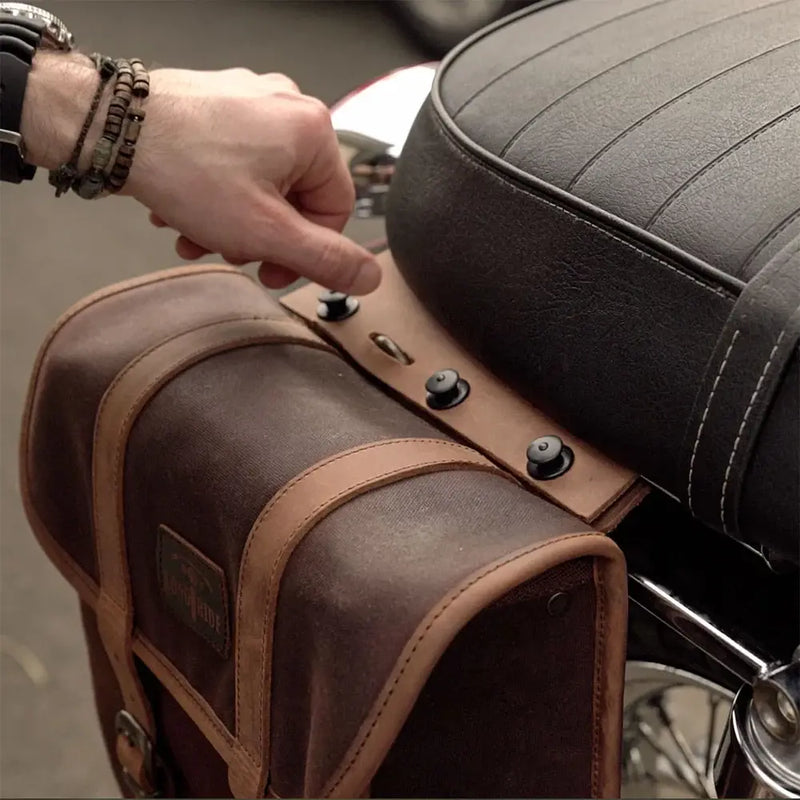 Longride Ensemble de sacoches universelles 18 L à enfiler pour moto