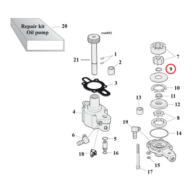 Replacement Retaining Rings for Harley Replaces OEM: 26497-75 (oil pump drive shaft 77-90 XL Sportster)