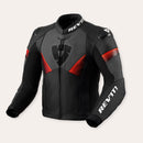 REV'IT! Argon 2 Motorcycle Jacket Black/Neon Red / 46  - Customhoj