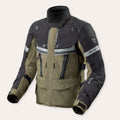 REV'IT! Dominator 3 GTX Motorcycle Jacket Black/Dark Green / S  - Customhoj