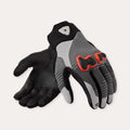 REV'IT! Kinetic 2 Motorcycle Gloves Grey/Red / S  - Customhoj