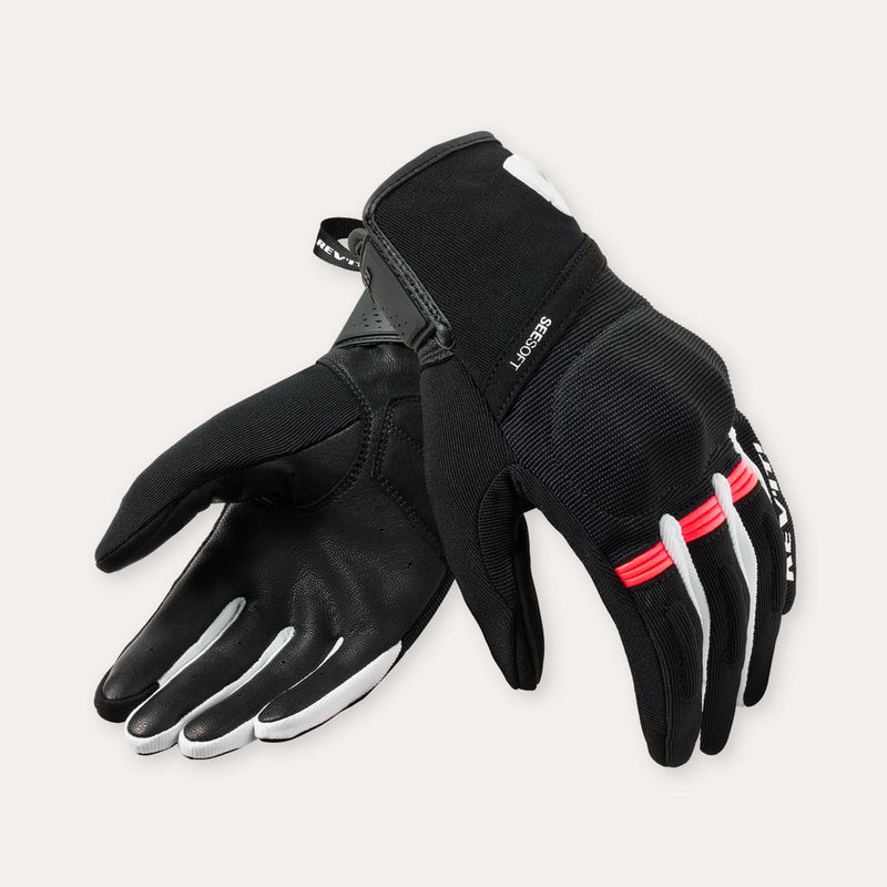 REV'IT! Mosca 2 Ladies Motorcycle Gloves Black/Pink / XS  - Customhoj