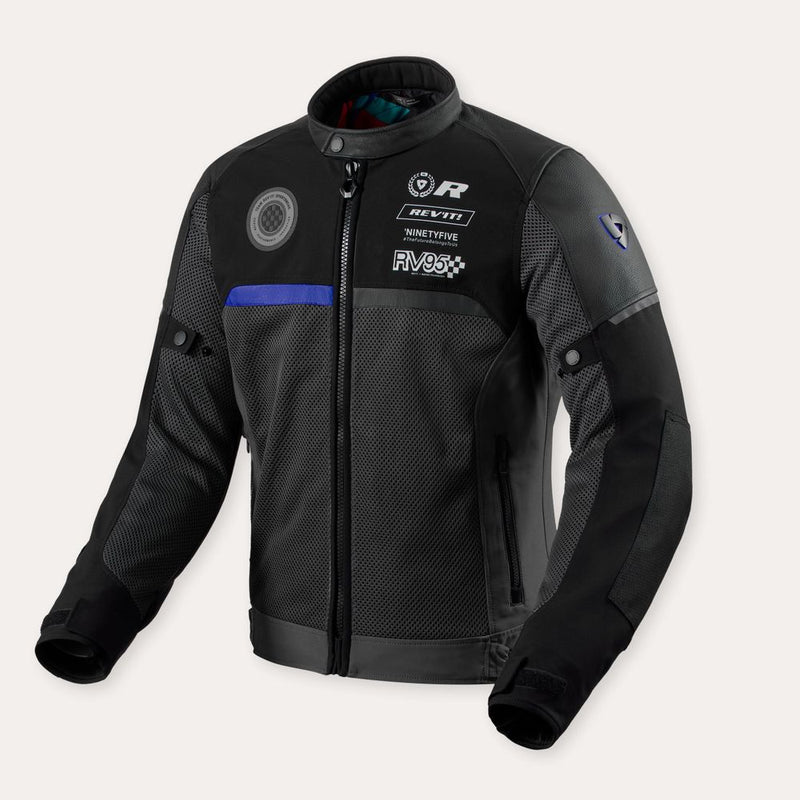 REV'IT! Swiftblade Motorcycle Jacket Black/Blue / S  - Customhoj