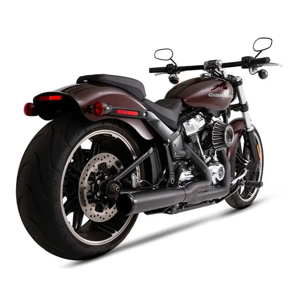 Système d'échappement Rinehart 2-into-1 Noir M8 pour Harley