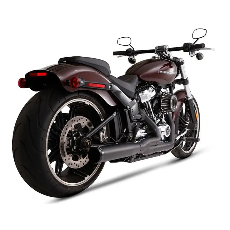 Système d'échappement Rinehart 2-into-1 Noir M8 pour Harley