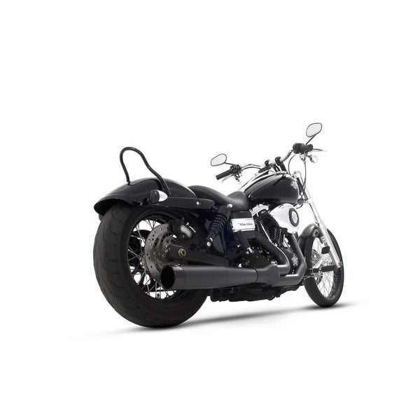 Système d'échappement Rinehart 2-into-1 Black FXD pour Harley