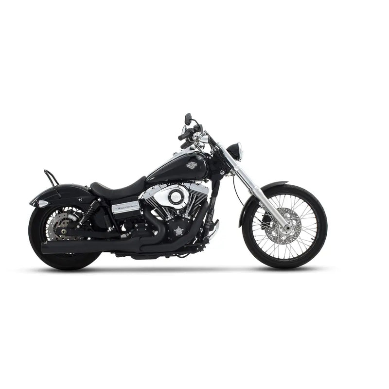 Système d'échappement Rinehart 2-into-1 Black FXD pour Harley