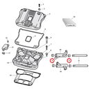 Rocker Box Parts Diagram Exploded View for 04-22 Harley Sportster 9) 04-22 XL & XR1200. Bushing, rocker arm (set of 2). Replaces OEM: 17429-91.