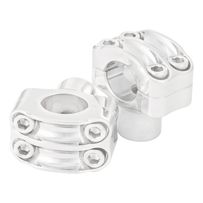 Roland Sands Design 4-bolt Nostalgia Handlebar Risers Chrome / 1.5" (3.8cm)