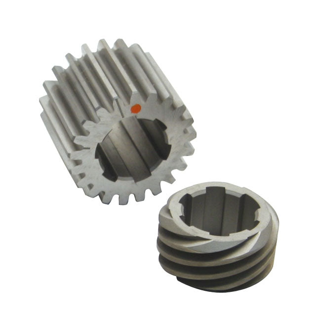 S&S 39-E77 Pinion Shaft Gear Kit 39-47 Knucklehead (Color code Orange / Biggest)