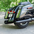 S&S 4.5" MK45 Performance Slip-On Mufflers for Harley 17-24 Touring / Black / Black Thruster