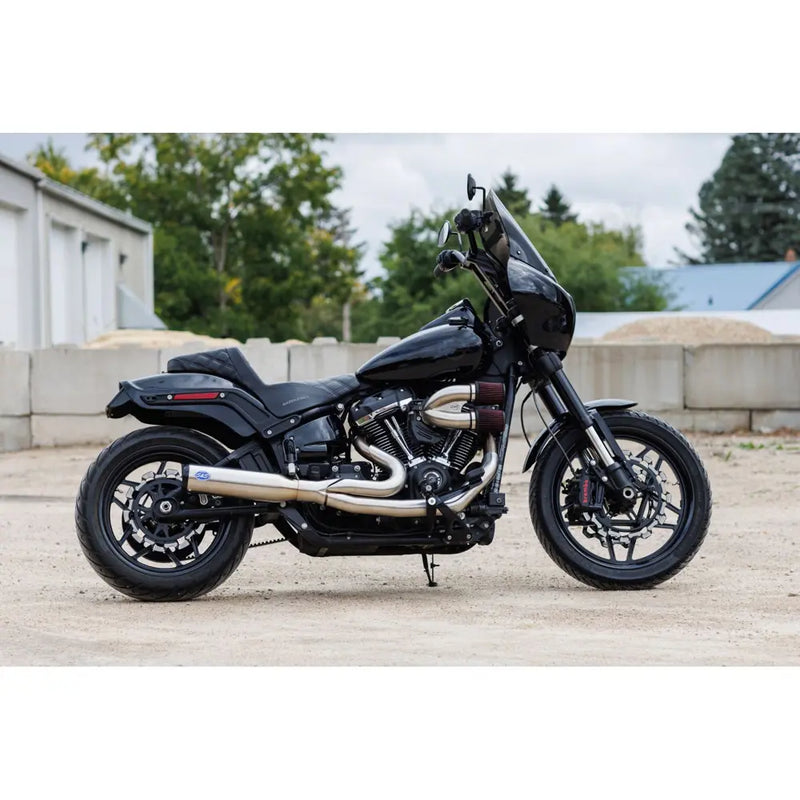 S&S Qualifier Stainless Steel 2-into-1 Exhaust System for Harley  - Customhoj