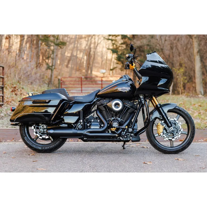 S&S Qualifier Stainless Steel 2-into-1 Exhaust System for Harley  - Customhoj