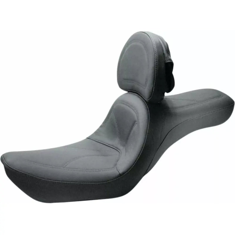 Saddlemen King 2-Up Motorcycle Seat for Harley 96-03 Dyna FXD (excl. FXDWG) / With Backrest