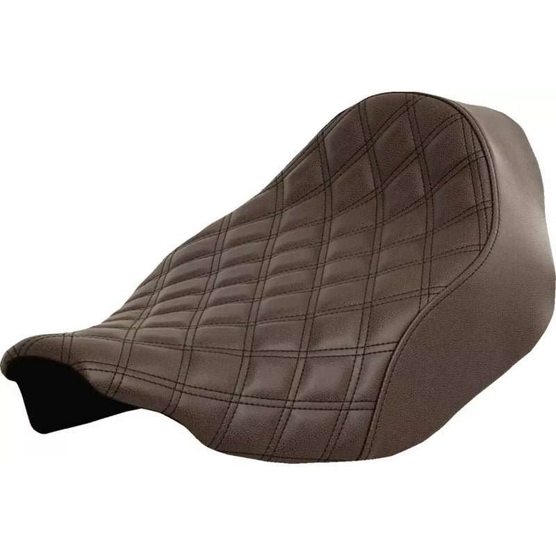 Saddlemen Renegade Solo Motorcycle Seat For Harley 24-25 Touring Road Glide / Street Glide / Lattice Stitch / Brown  - Customhoj