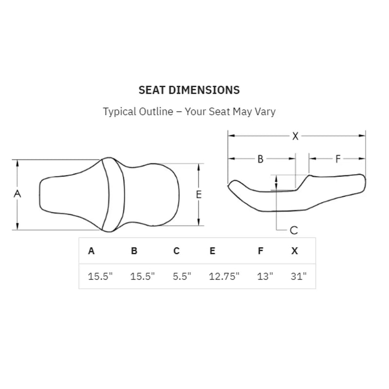 Saddlemen Road Sofa Extended Reach Seat for Harley