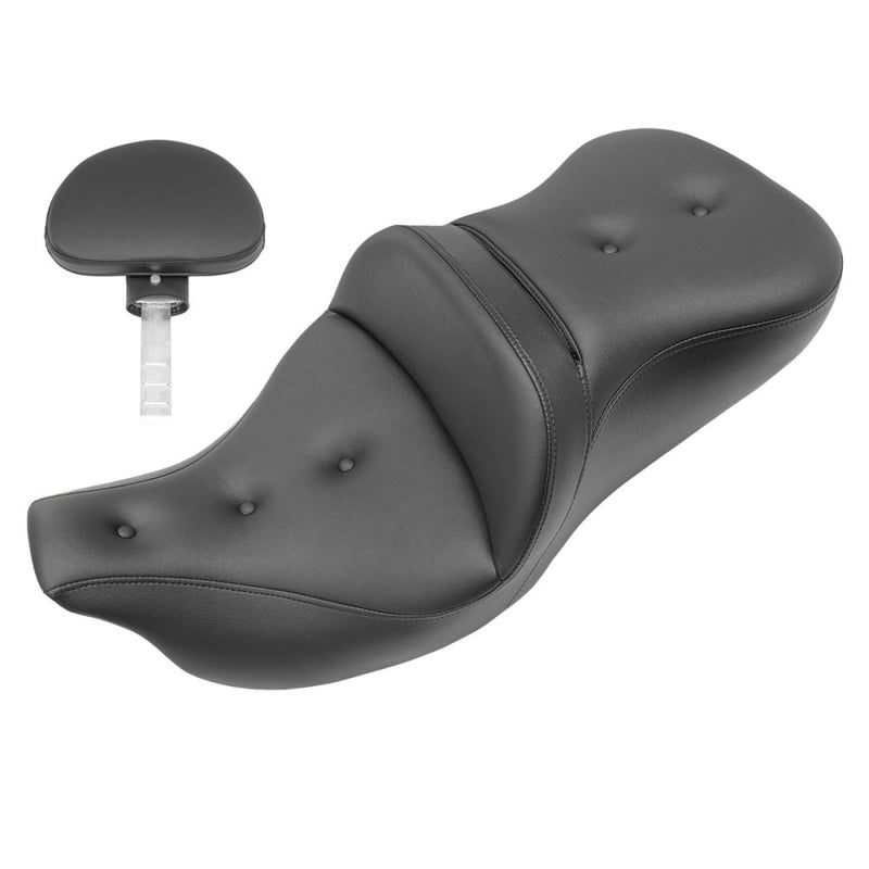 Saddlemen Roadsofa Pillow Top Seat for Harley 09-25 Tri Glide / Black / Without heating / With backrest  - Customhoj