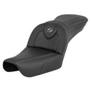 Saddlemen Roadsofa Plain Seat for Harley 04-05 Dyna (excl. Wide Glide) / Carbon Fiber / Without heating / Without backrest  - Customhoj