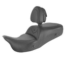 Saddlemen Roadsofa Plain Seat for Harley 09-25 Tri Glide / Black / With heating / With backrest  - Customhoj