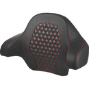 Saddlemen Roadsofa Tour-Pak Backrest for Harley 14-25 Touring (King Tour-Pak) / Honeycomb / Red  - Customhoj