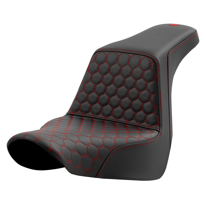 Saddlemen Step-Up Honeycomb for Harley 18-25 Softail Sport Glide & Low Rider / S / ST / Black / Red  - Customhoj