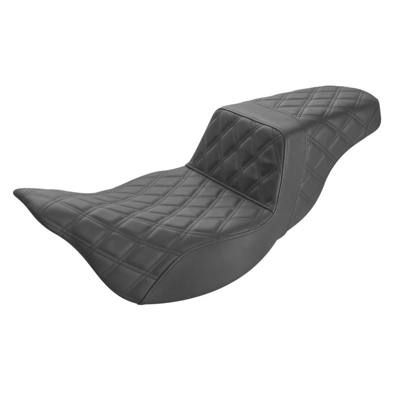 Saddlemen Step-Up Lattice Stitch for Harley 08-25 Touring (excl. 23-25 CVO; 24-25 Road Glide / Street Glide) / Black  - Customhoj