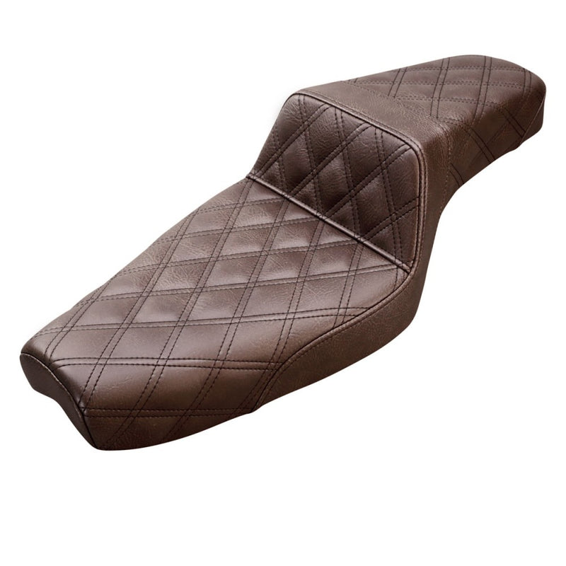Saddlemen Step-Up Lattice Stitch for Harley 79-03 XL Sportster / Brown / Black  - Customhoj