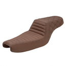 Saddlemen Step-Up Tuck-n-Roll / Lattice Stitch for Harley 04-22 XL Sportster (with 7.9 / 12.5 liter tank) / Brown / Black  - Customhoj