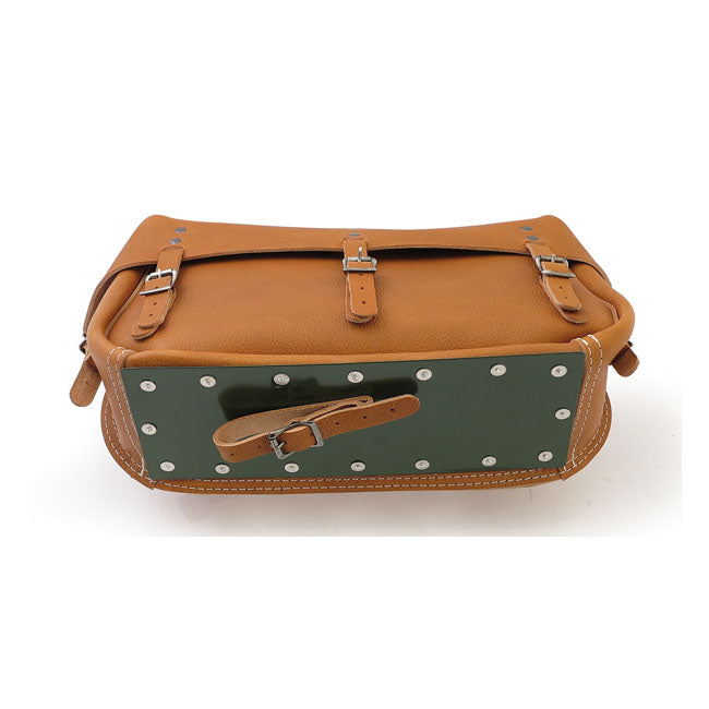 Samwel 1942 XA Leather Saddlebags for Harley 49-51 45" Solo with rear crash bar (Replaces OEM: 91003-49)  - Customhoj