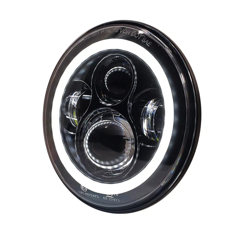 SMP Beam Halo 7" Motorcycle LED Headlight Insert  - Customhoj