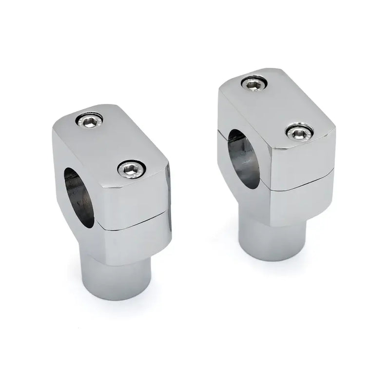 SMP Lowdown Motorcycle Handlebar Risers 1.5" (3.8cm) / Chrome  - Customhoj
