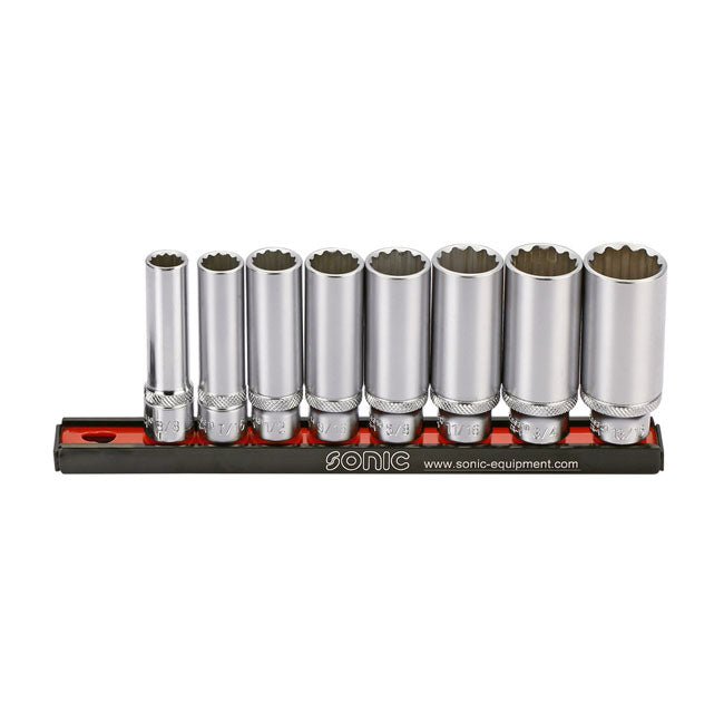 Sonic Socket Set Sonic Deep Socket Rail Set 3/8" US Sizes Customhoj