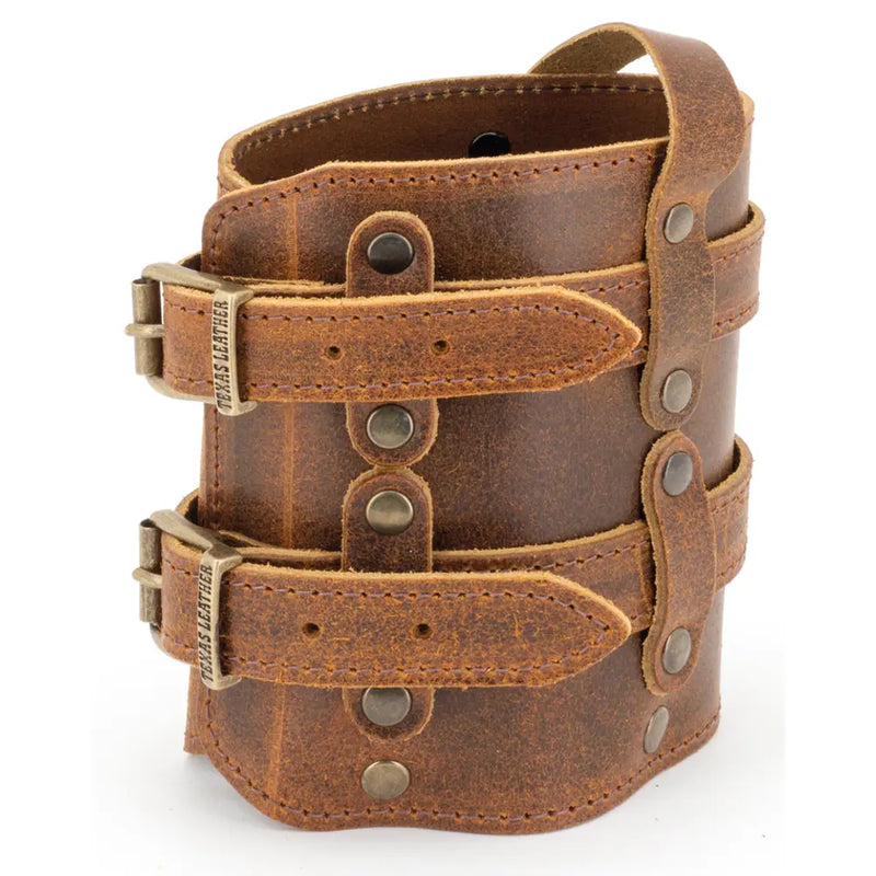 Texas Leather Fuel Friend Support pour bidon d'essence