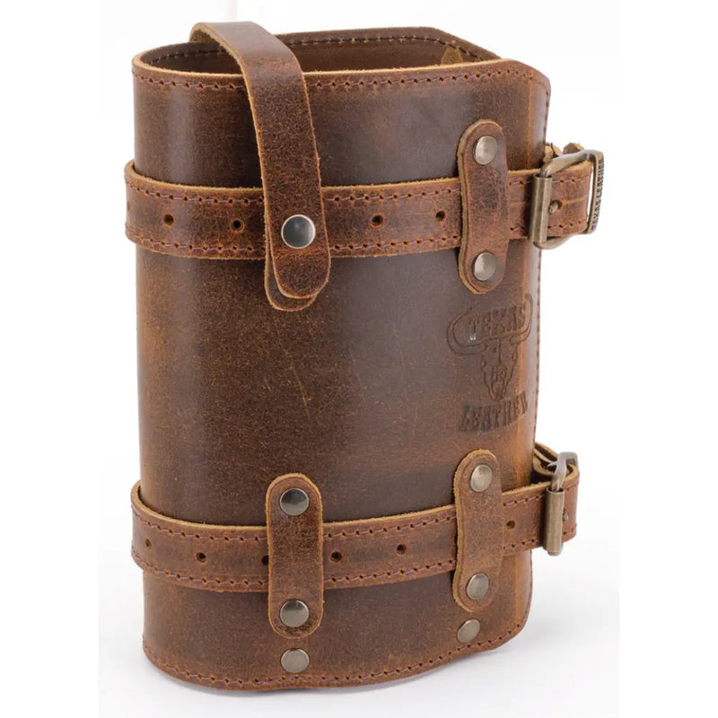 Texas Leather Fuel Friend Support pour bidon d'essence