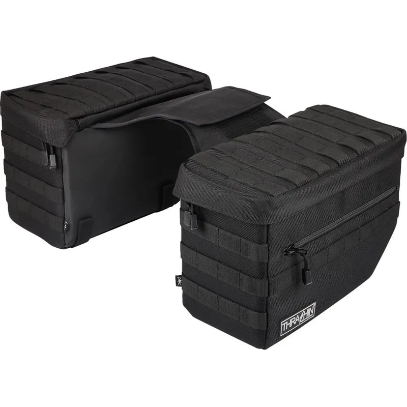 Thrashin Supply Escape 18L Throw-Over Motorcycle Saddlebag Set  - Customhoj