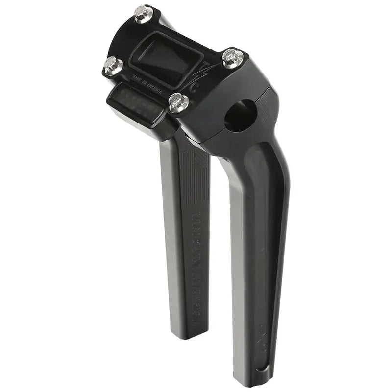 Thrashin Supply OG Pullback Handlebar Risers Black / Harley Digital Gauge Top Clamp / 9.5" (24.1cm)