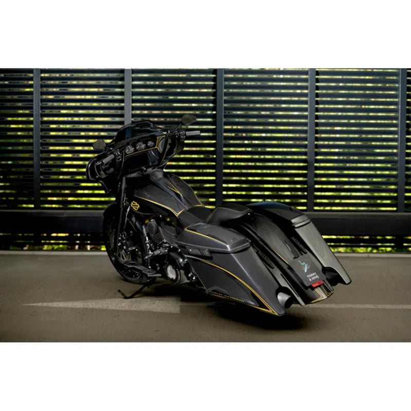 Tommy & Sons Magnus 7" Stretched Saddlebag Bodies for Harley  - Customhoj