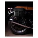 Trip Machine Classic Leather Motorcycle Saddlebag  - Customhoj
