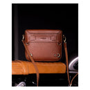 Trip Machine Classic Leather Motorcycle Saddlebag  - Customhoj