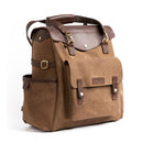 Trip Machine Vintage Leather Outlander Motorcycle Saddlebag / Backpack Tobacco Brown  - Customhoj