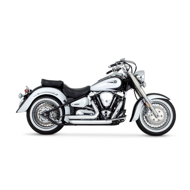 Vance & Hines Shortshots Staggered Exhaust Chrome for Yamaha 99-10 Wildstar XV 1600 A  - Customhoj