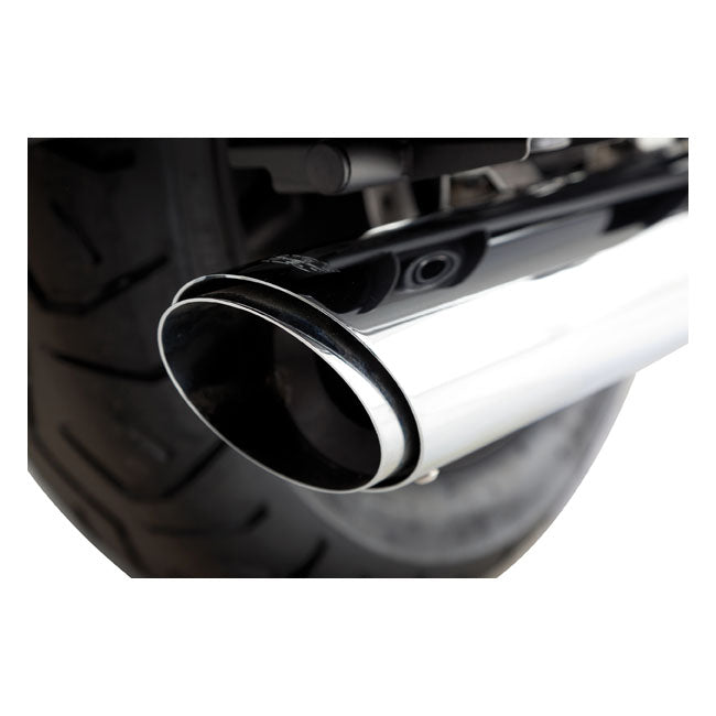 Vance & Hines Twin Slash Power Chamber Chrome Slip-On Mufflers for Kawasaki 09-16 VN1700 Voyager / Nomad / Vaquero / Tourer