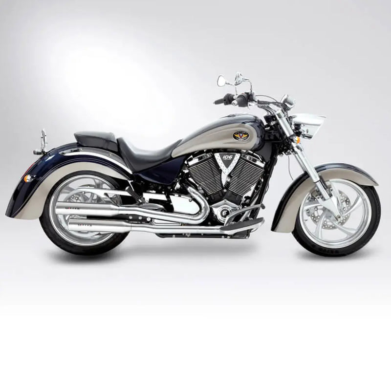 Miller California II Euro 3 Slip-On Mufflers for Victory