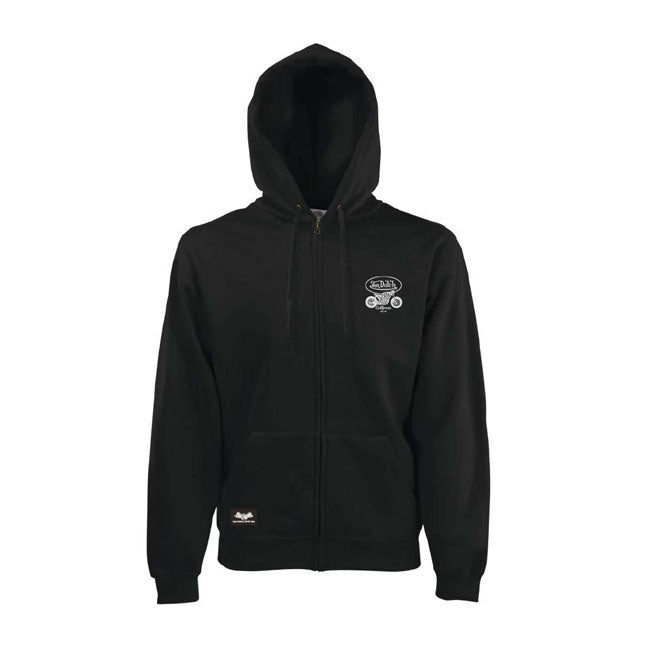 Von Dutch Chest Print Hoodie Black / S