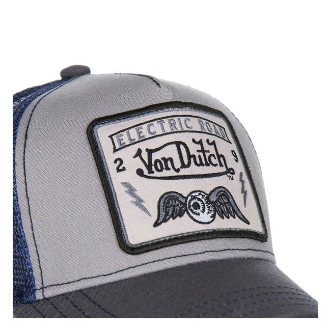 Von Dutch Heritage Cap Square Patch Blue