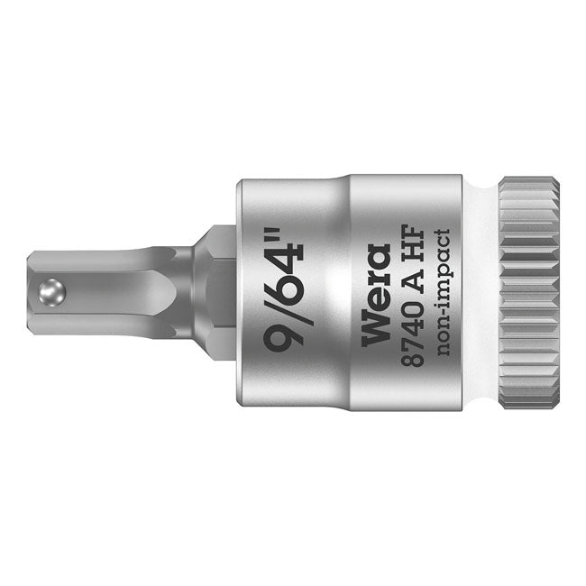 Wera Allen Head Sockets 9/64" Wera Zyklop 1/4" Hex Socket Bit with Holding Function US sizes Customhoj