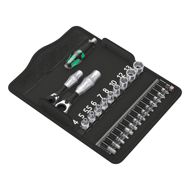 Wera Socket Set Wera Zyklop Ratchet Kit Kraftform Mini 2 1/4" Drive 27-pcs Metric Sizes Customhoj